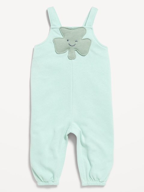 Sleeveless French-Terry Jumpsuit for Baby
