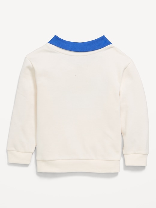 Image number 3 showing, Oversized Collared Birthday Sweatshirt for Toddler Boys