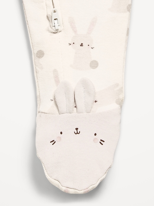 L'image numéro 2 présente Une-pièce Nuit ou jeu à pieds à glissière à double sens pour bébé