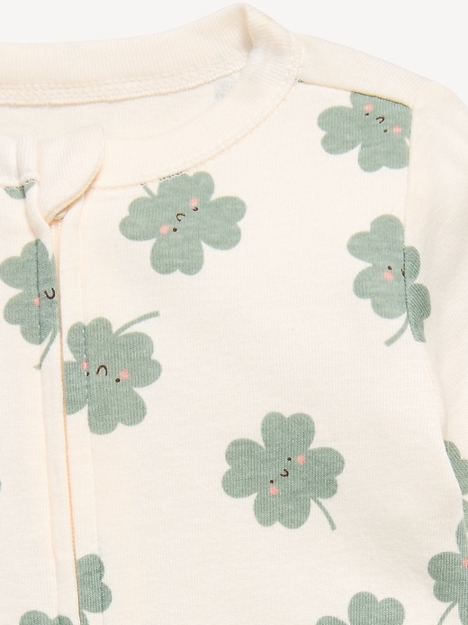 L'image numéro 2 présente Une-pièce Nuit ou jeu à pieds à glissière à double sens pour bébé