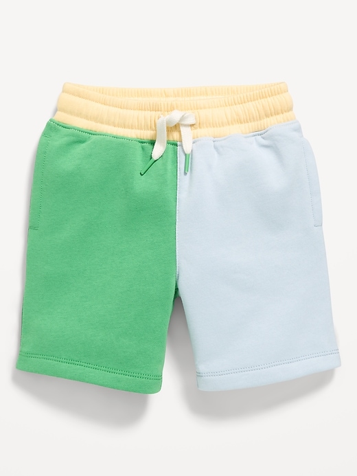 Image number 1 showing, Color-Block Fleece Shorts for Toddler Boys