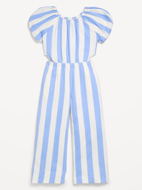 Fit and Flare Side-Cutout Jumpsuit for Girls