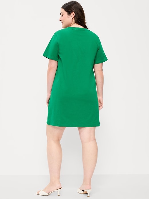 Image number 8 showing, Vintage Crew-Neck Mini T-Shirt Dress