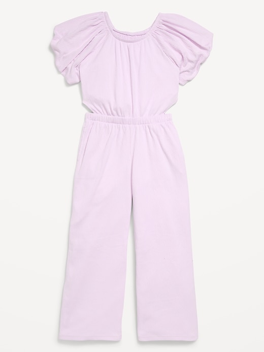 Image number 2 showing, Fit and Flare Side-Cutout Jumpsuit for Girls