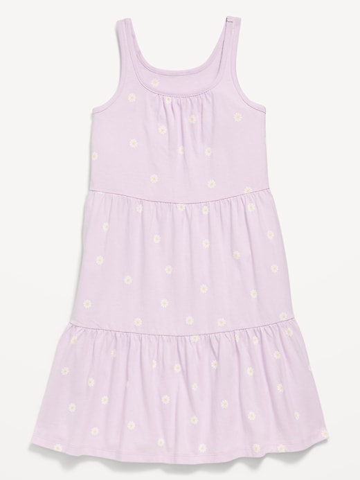 Image number 1 showing, Printed Sleeveless Fit and Flare Dress for Girls