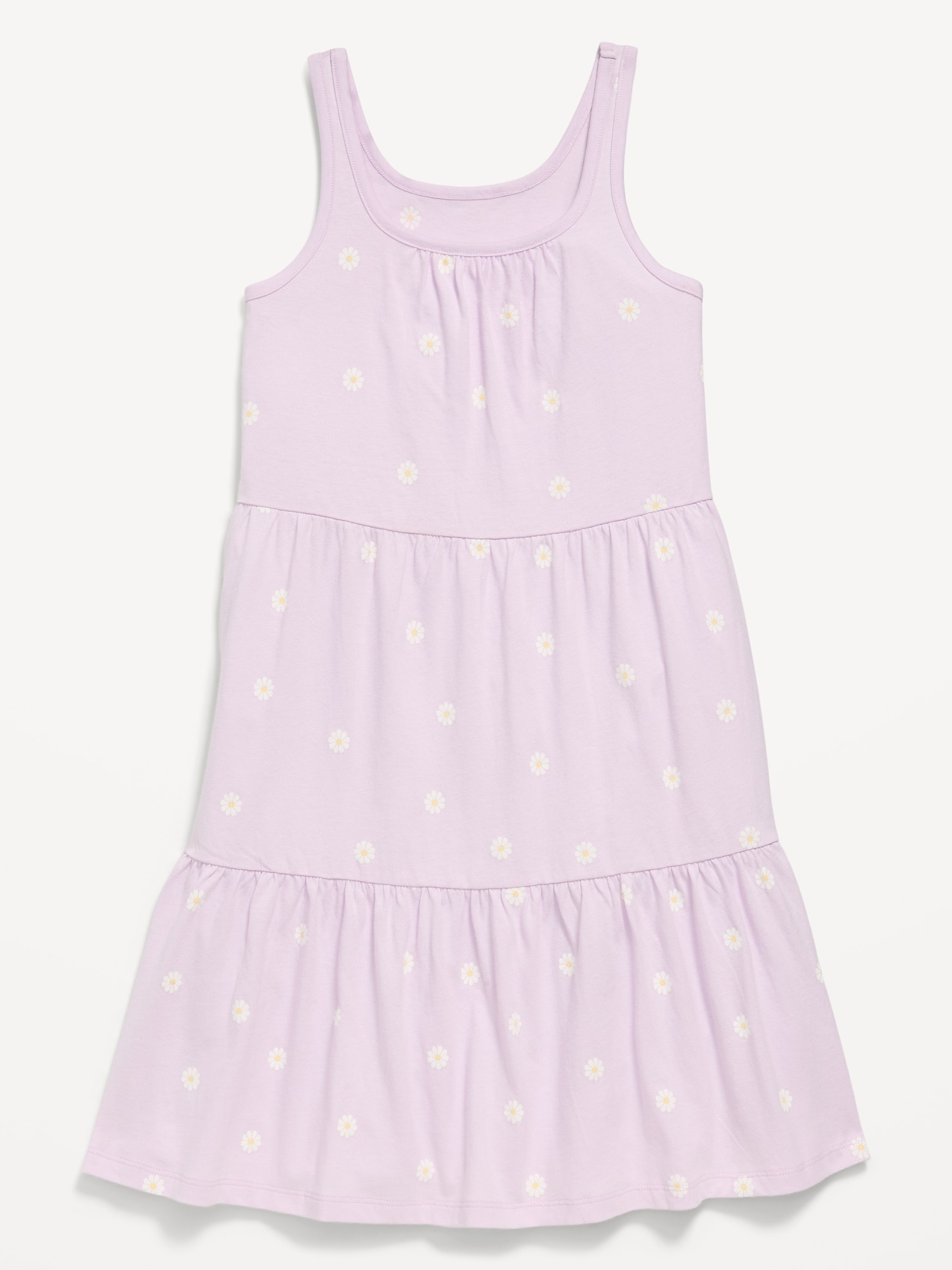 Printed Sleeveless Fit and Flare Dress for Girls