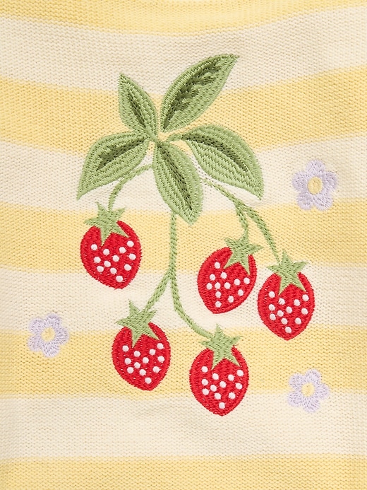 Image number 4 showing, Oversized Long-Sleeve Embroidered Sweater for Girls