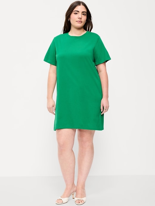 Image number 7 showing, Vintage Crew-Neck Mini T-Shirt Dress