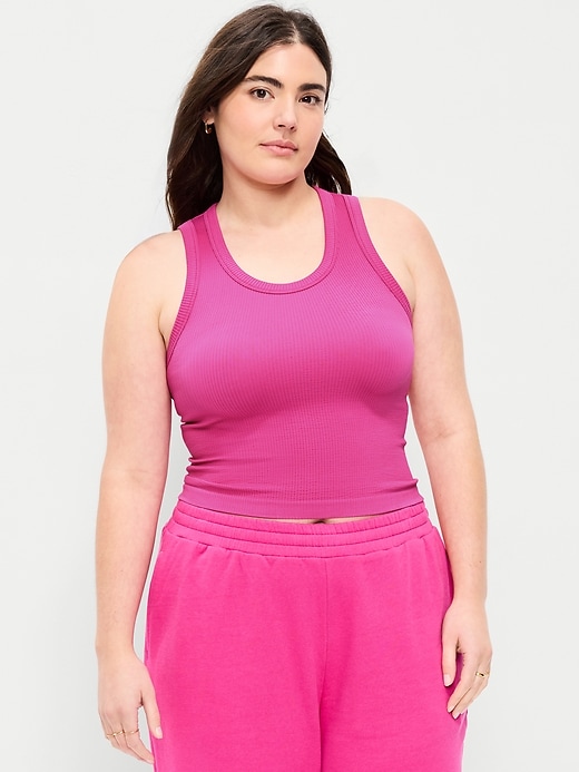 L'image numéro 5 présente Camisole côtelée ajustée Zénitude sans coutures