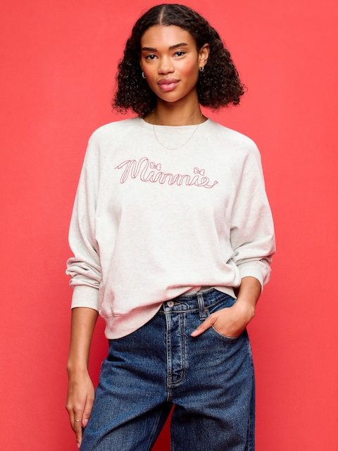 Old Navy x Disney Minnie Mouse SoComfy Oversized Graphic Sweatshirt