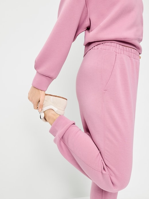 Image number 3 showing, High-Waisted Bounce Fleece Jogger Sweatpants