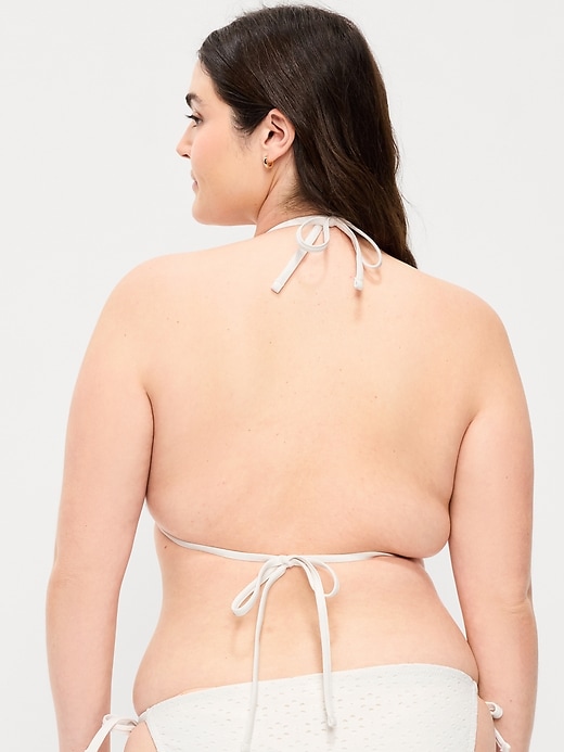 Image number 6 showing, Triangle String Bikini Swim Top