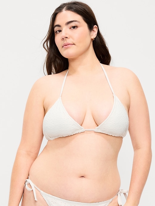 Image number 5 showing, Triangle String Bikini Swim Top