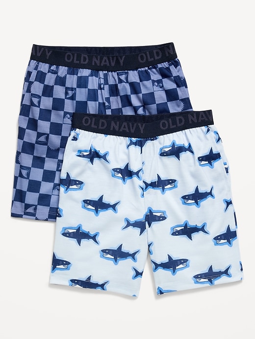 Image number 1 showing, Printed Jersey Pajama Shorts 2-Pack for Boys