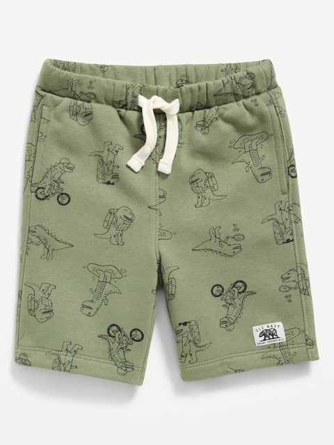 Logo-Graphic Fleece Jogger Shorts for Toddler Boys
