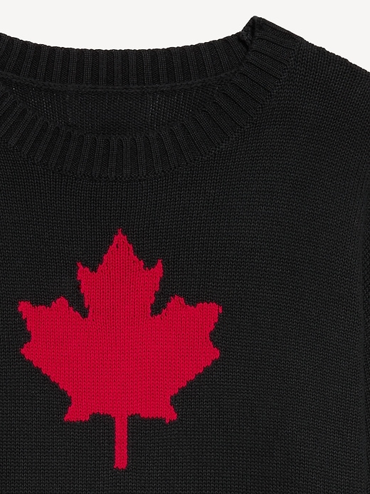 Image number 3 showing, Crew-Neck Canada Flag-Graphic Sweater