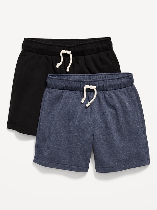 Image number 1 showing, Below Knee Fleece Jogger Shorts 2-Pack for Boys