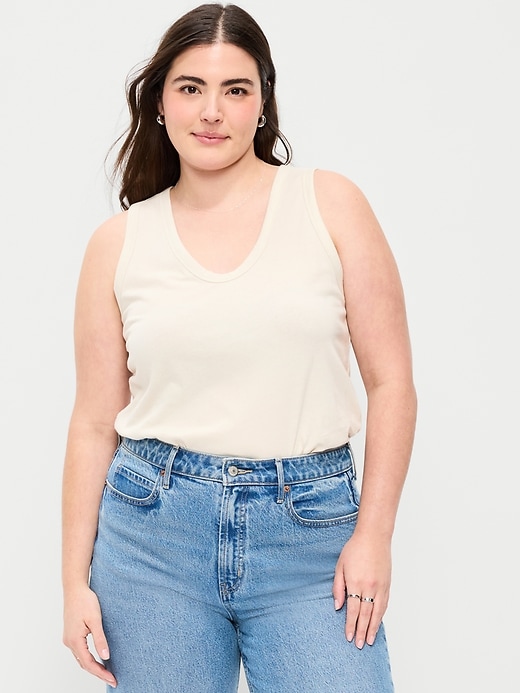 Image number 4 showing, Relaxed Scoop-Neck Tank Top