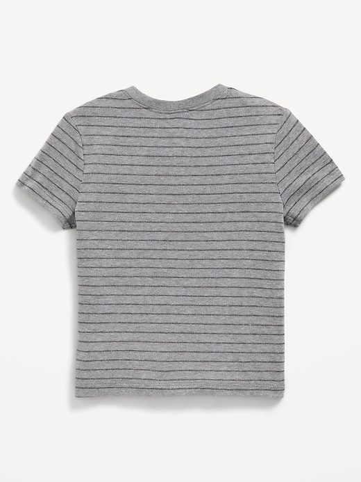 Image number 2 showing, Short-Sleeve Textured Henley T-Shirt for Toddler Boys