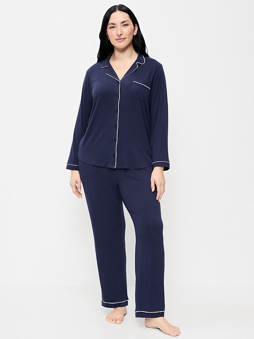 Image number 5 showing, Sunday Sleep Knit Jersey Pant Set