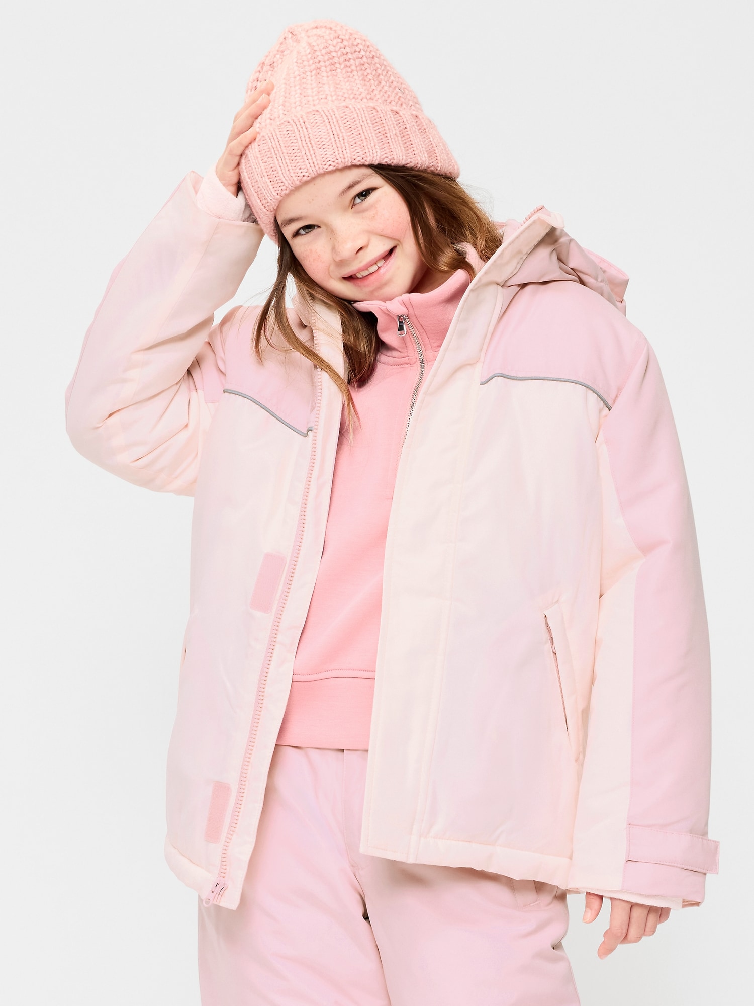 Water-Resistant 2-In-1 Snow Jacket for Girls