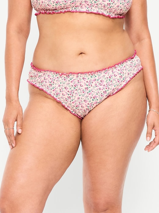 Image number 6 showing, Mid-Rise Ruffle Trim Swim Bottoms