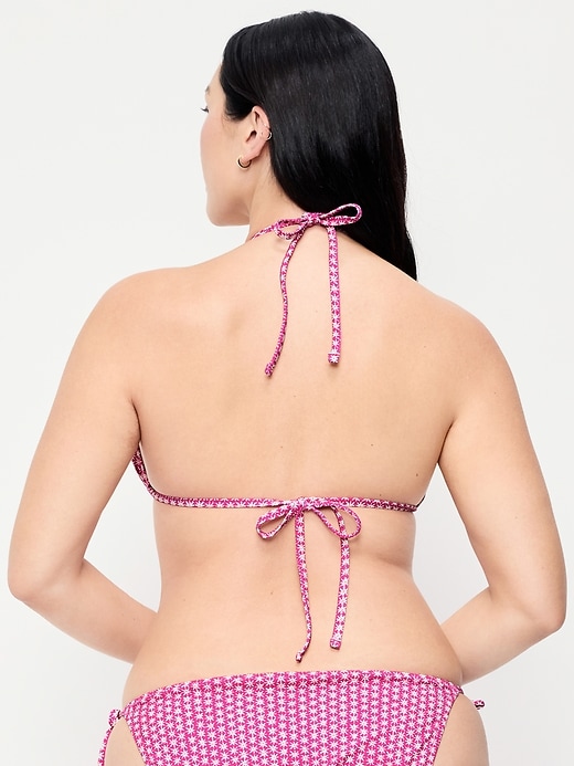 Image number 5 showing, Triangle String Bikini Swim Top