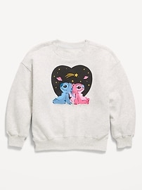 Image number 1 showing, Disney© Oversized Graphic Tunic Sweatshirt for Girls