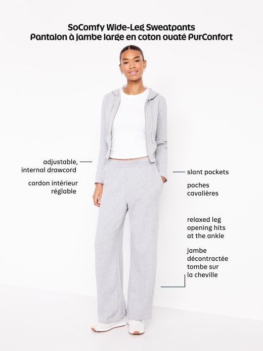 Image number 6 showing, High-Waisted SoComfy Wide-Leg Sweatpants