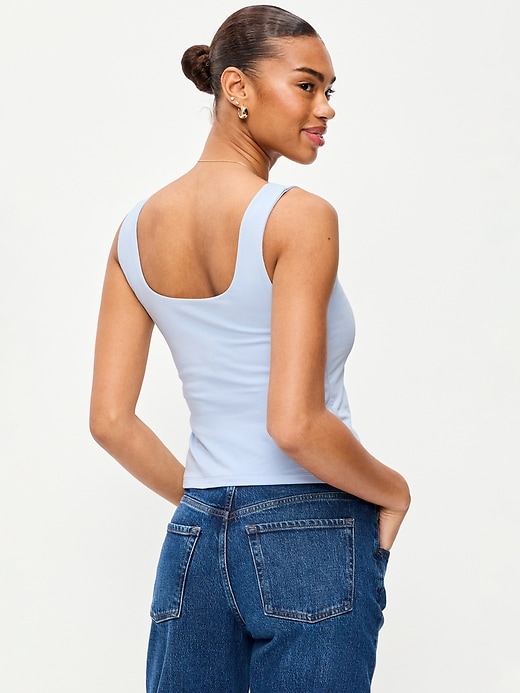 Image number 2 showing, Hug Double-Layer Scoop-Neck Tank Top