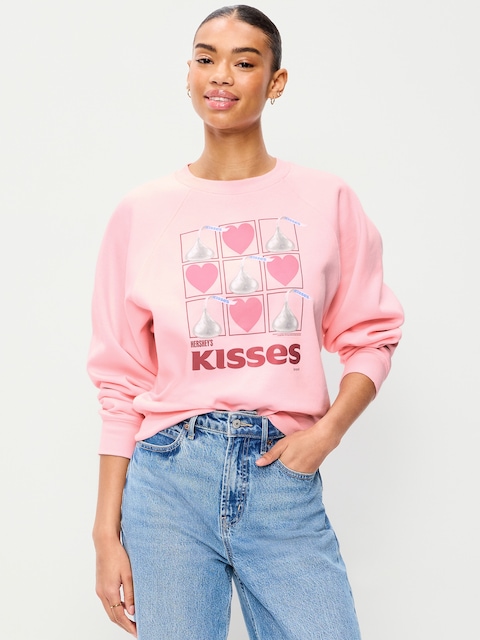 Oversized Raglan Graphic Sweatshirt