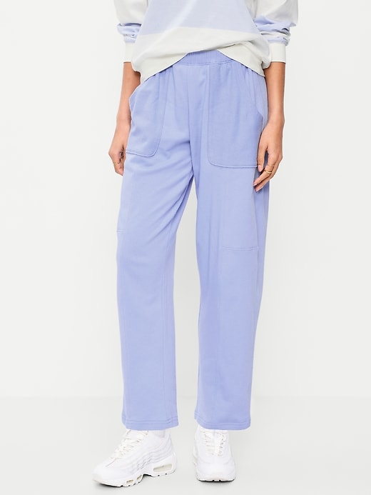 Image number 2 showing, Mid-Rise SoComfy Seamed Barrel Sweatpants