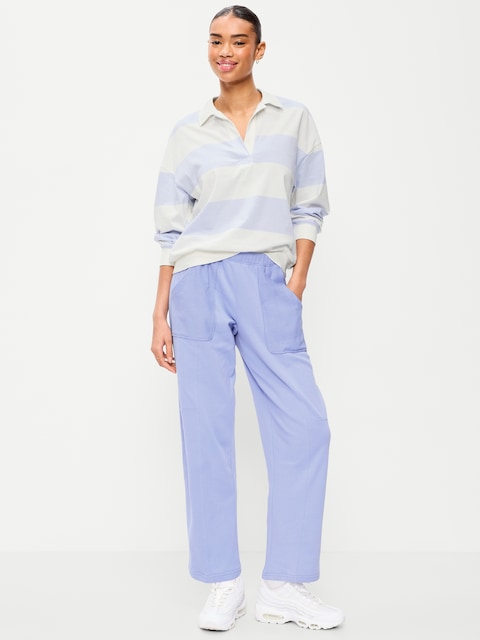 Mid-Rise SoComfy Seamed Barrel Sweatpants