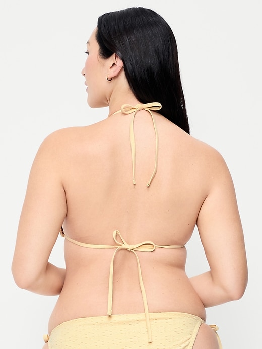 Image number 6 showing, Triangle String Bikini Swim Top