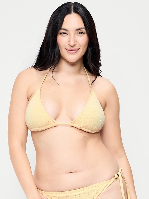 Image number 5 showing, Triangle String Bikini Swim Top