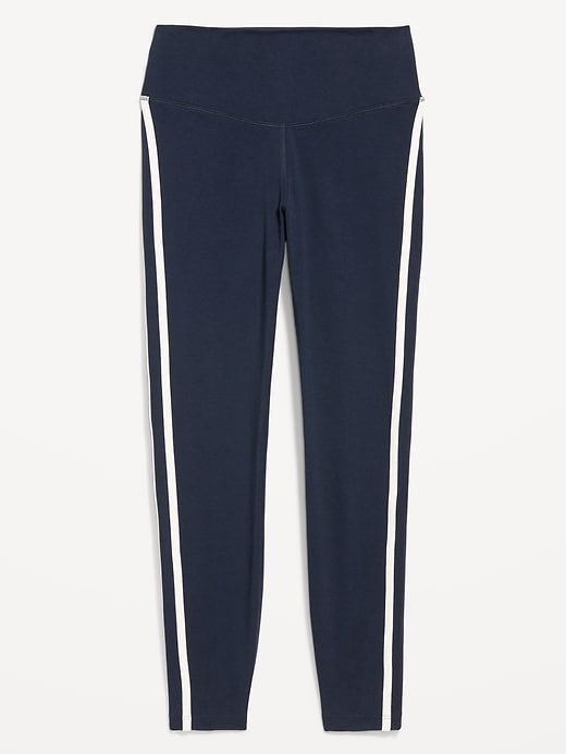 Image number 2 showing, High-Waisted PowerChill Side-Striped 7/8 Leggings