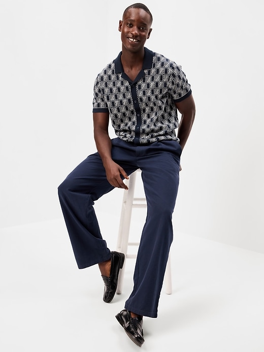 Image number 1 showing, Short-Sleeve Sweater Shirt