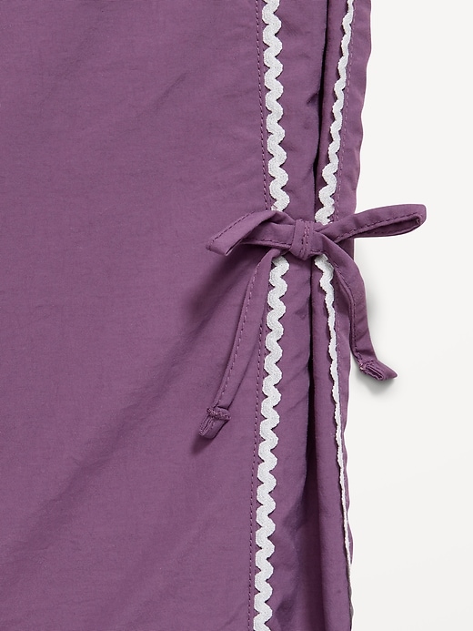 Image number 5 showing, High-Waisted Bow Parachute Pants for Girls