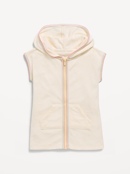 Image number 1 showing, Hooded Terry Swim Cover-Up for Toddler Girls
