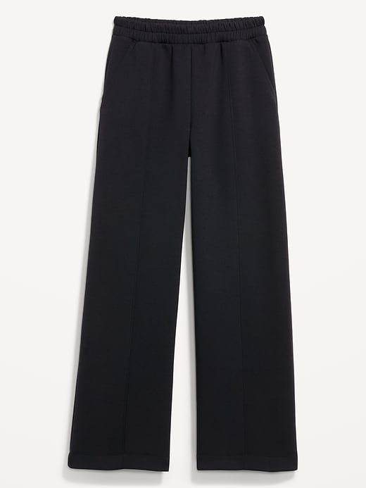 Image number 8 showing, High-Waisted Bounce Fleece Wide-Leg Sweatpants