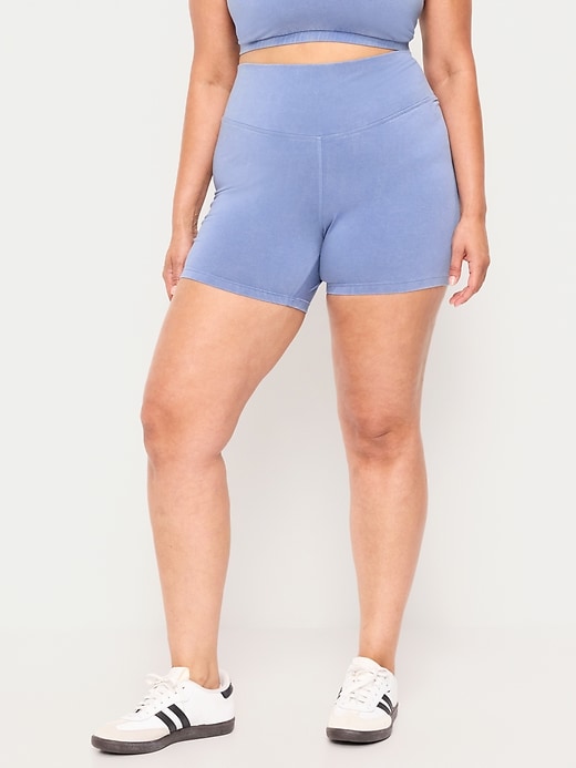 Image number 6 showing, High-Waisted PowerChill Biker Shorts -- 5-inch inseam