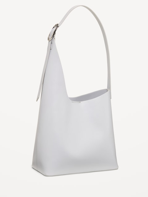 Asymmetrical Structured Tote Bag