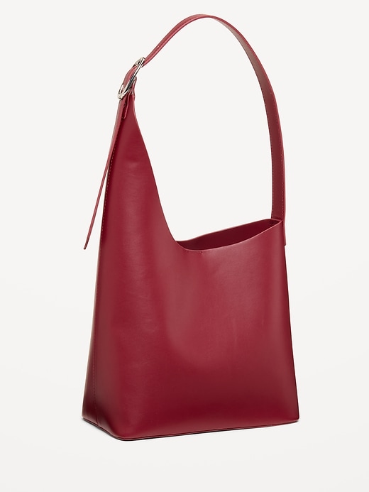 Image number 1 showing, Asymmetrical Structured Tote Bag