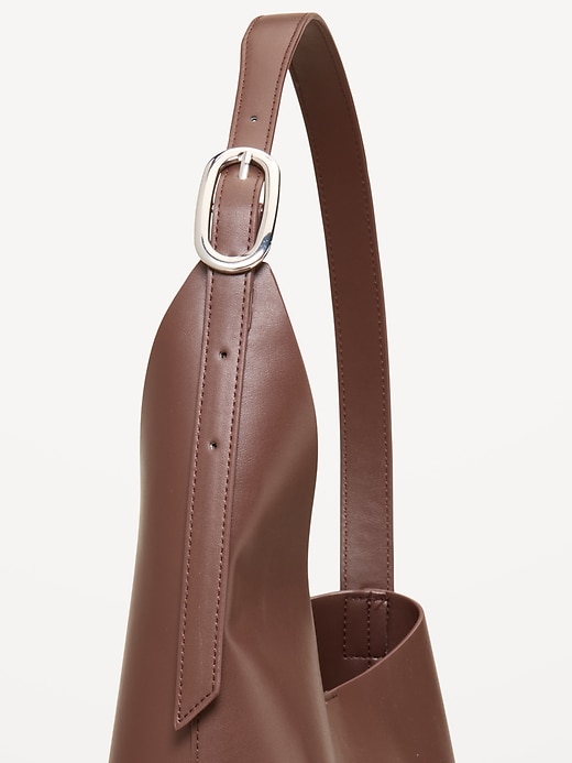 Image number 4 showing, Asymmetrical Structured Tote Bag