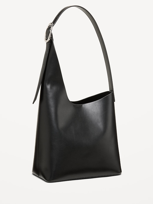Image number 1 showing, Asymmetrical Structured Tote Bag