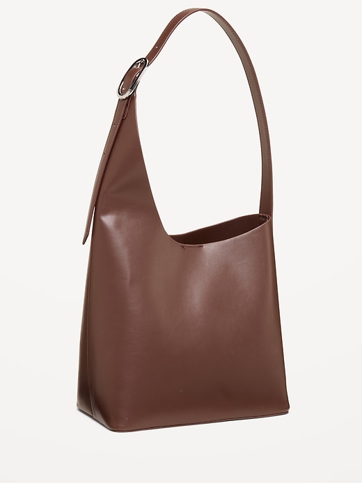 Image number 1 showing, Asymmetrical Structured Tote Bag