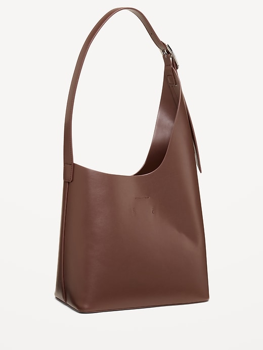 Image number 2 showing, Asymmetrical Structured Tote Bag