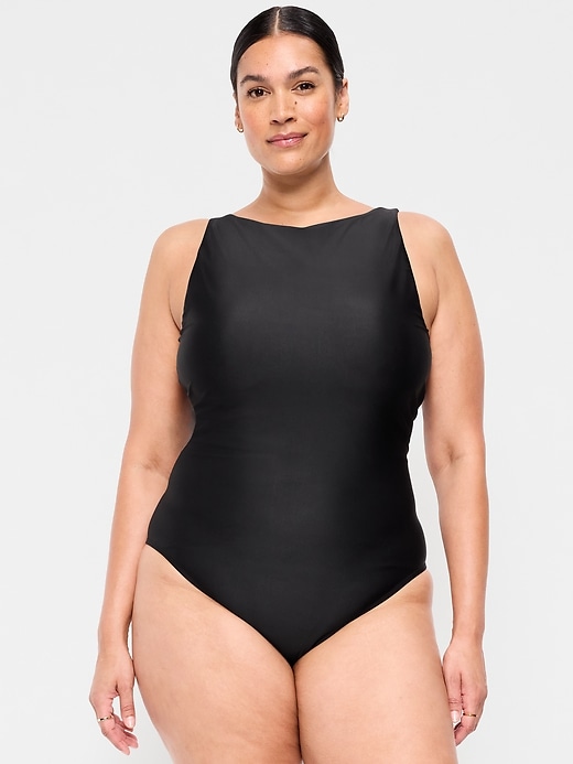 Image number 6 showing, High-Neck One-Piece Swimsuit
