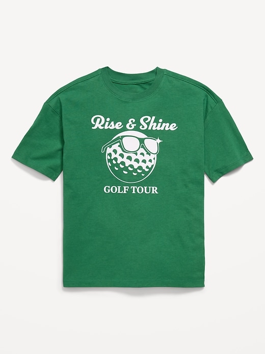 Image number 1 showing, Oversized Short-Sleeve Graphic T-Shirt for Boys