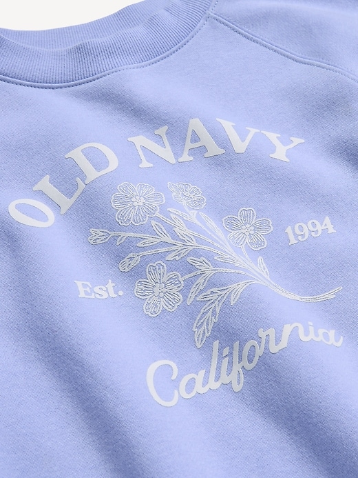 L'image numéro 3 présente Chandail en coton ouaté rétro à logo imprimé